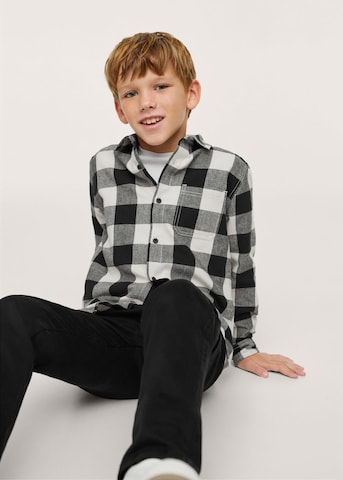 Coupe regular Chemise 'Lenny' MANGO KIDS en noir