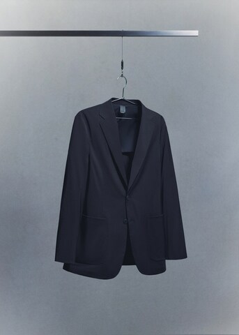 MANGO MAN Slim fit Suit Jacket 'Travel' in Blue