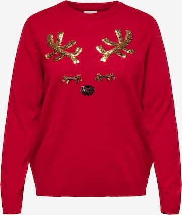 ONLY Carmakoma Pullover in Rot: Vorderseite