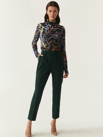 TATUUM Regular Pleated Pants 'LUNO' in Green