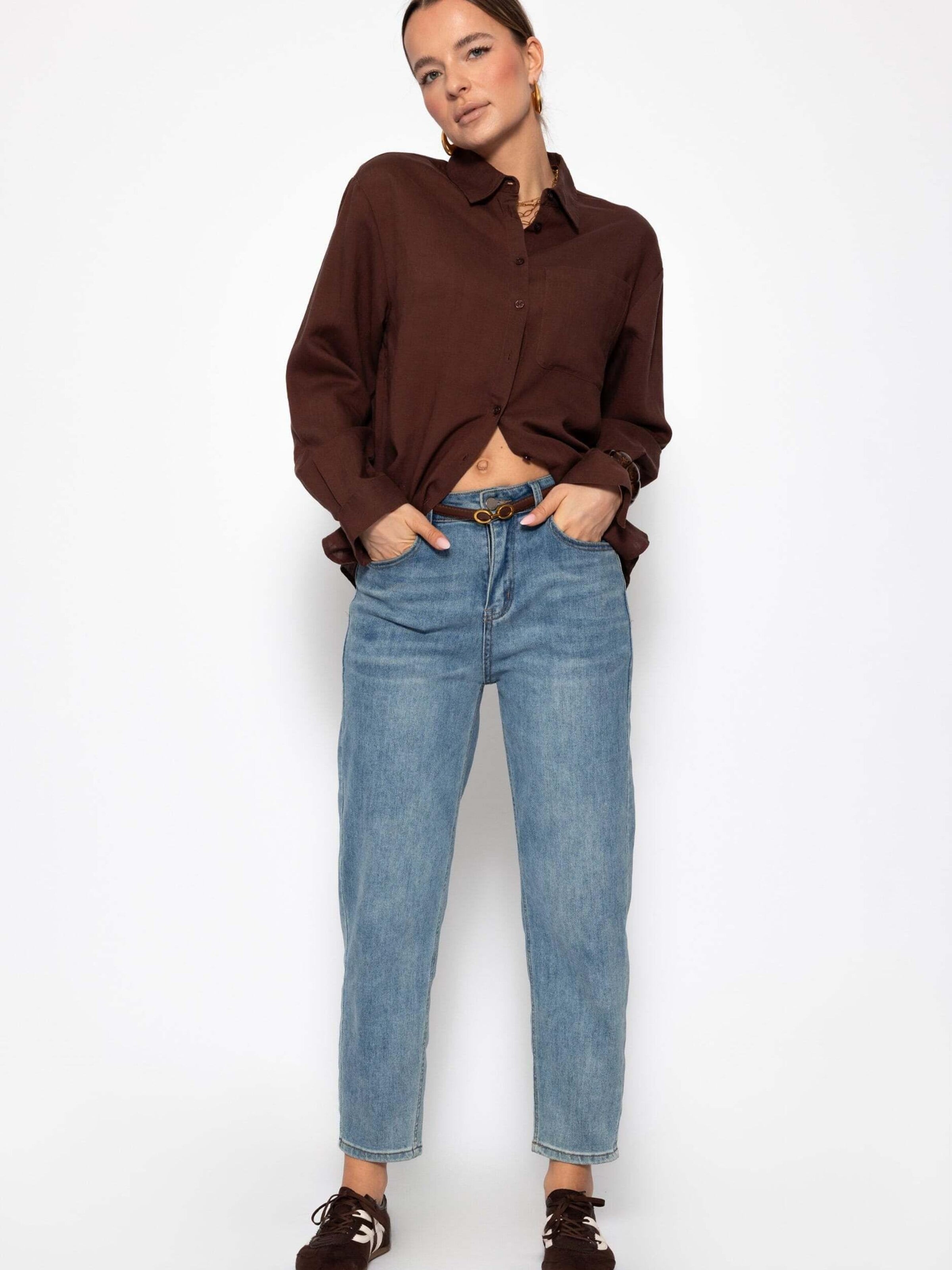 SASSYCLASSY Bluse‌‌‌‌‌‌‌‌‌ in Braun