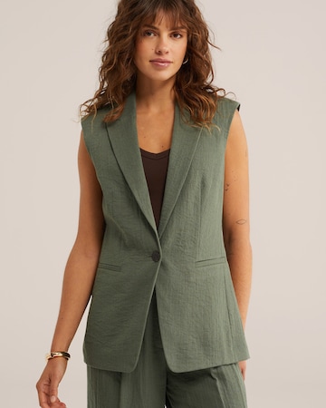 WE Fashion Жилет от костюма в Зеленый: спереди