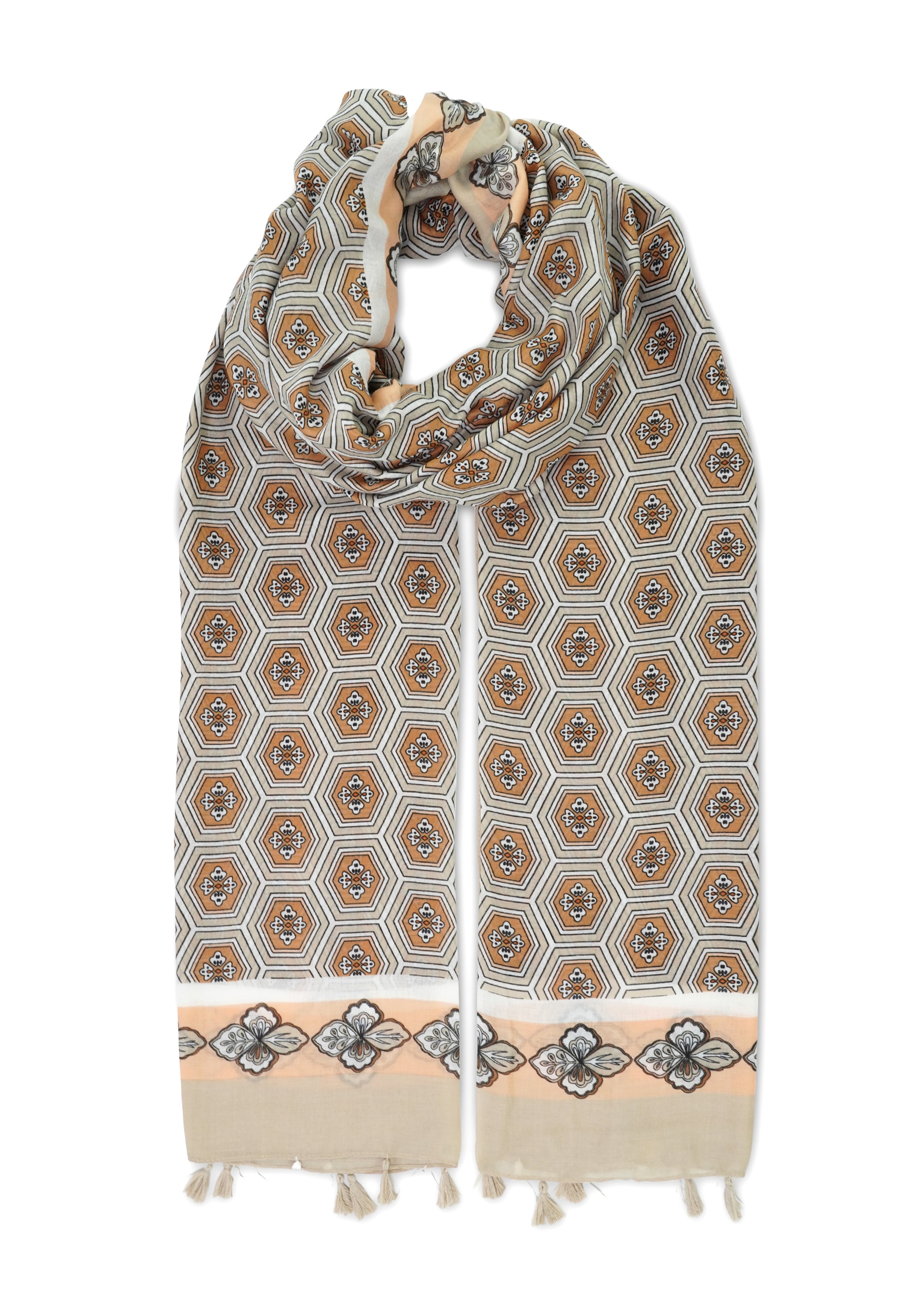 HARPA Schal in Beige: Vorderseite