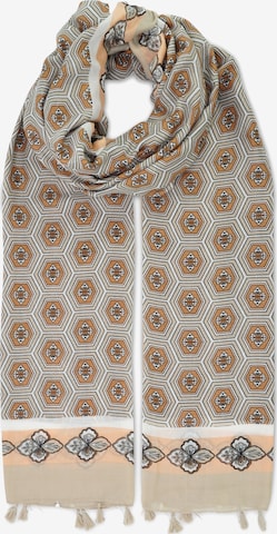 HARPA Scarf in Beige: front