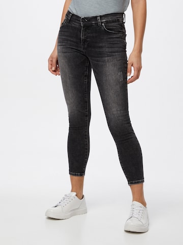 LTB Slimfit Jeans 'Lonia' in Zwart: voorkant