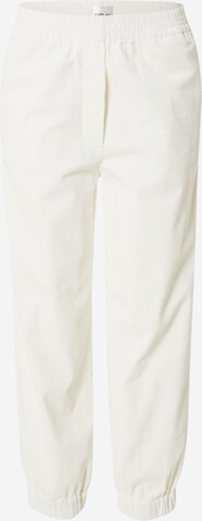 REPLAY Tapered Trousers in White: front