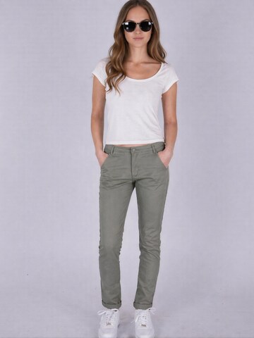 Fraternel Slim fit Chino Pants 'Chinos H100' in Green