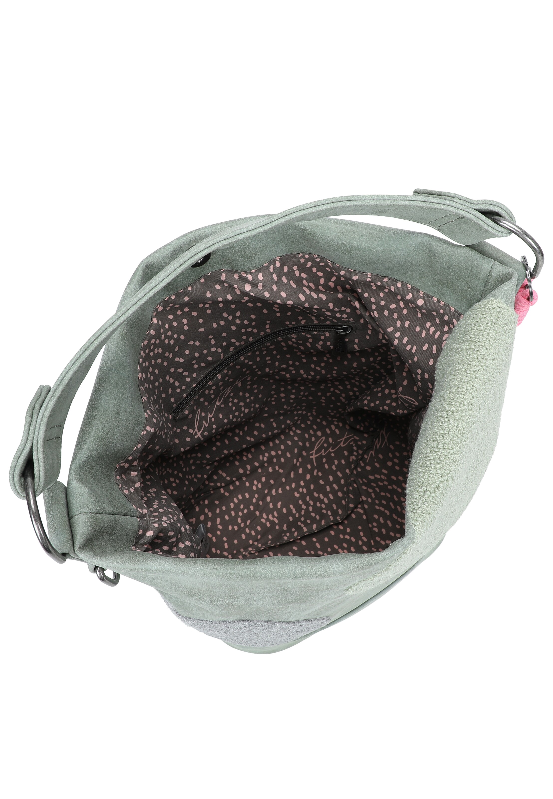 Sac bandoulière 'Olga Limited Happy Flocked Jive' Fritzi aus Preußen en vert