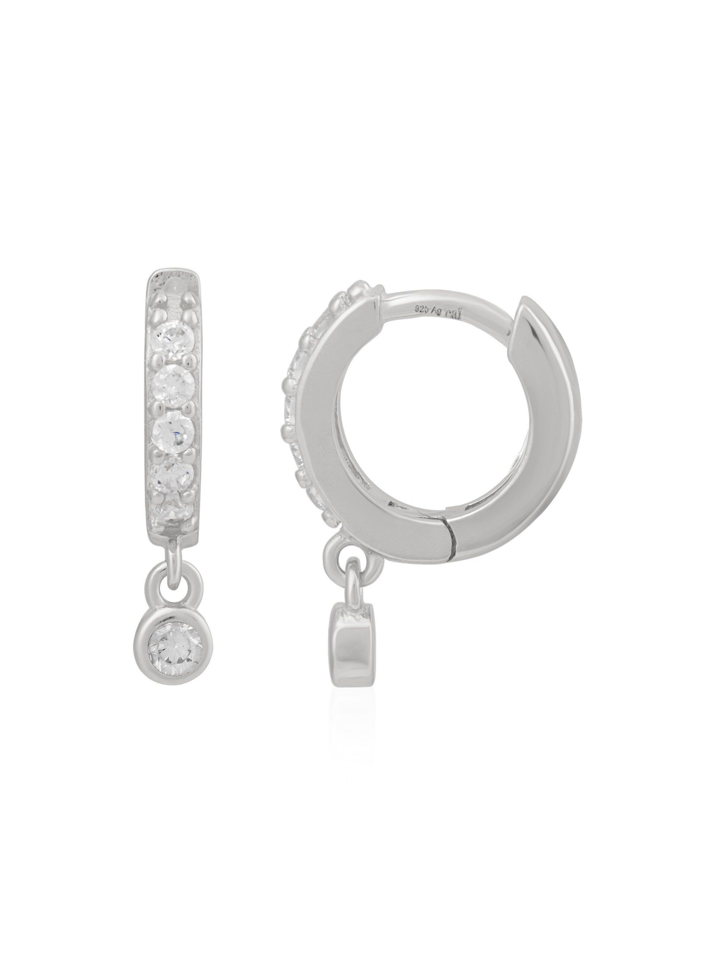 Boucles d'oreilles caï en blanc