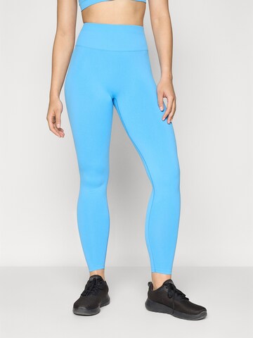 Fabletics Skinny Fit Спортен панталон в синьо: отпред