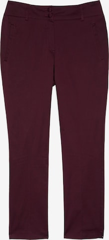 Fiorella Rubino - Slimfit Pantalón en rojo: frente