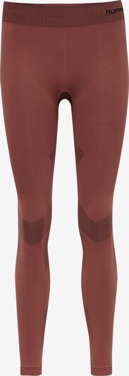Pantaloni sport Hummel pe roșu ruginiu / negru, Vizualizare produs
