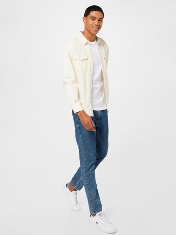 LEVI'S ® - Comfort Fit Camisa 'Relaxed Fit Western' em bege
