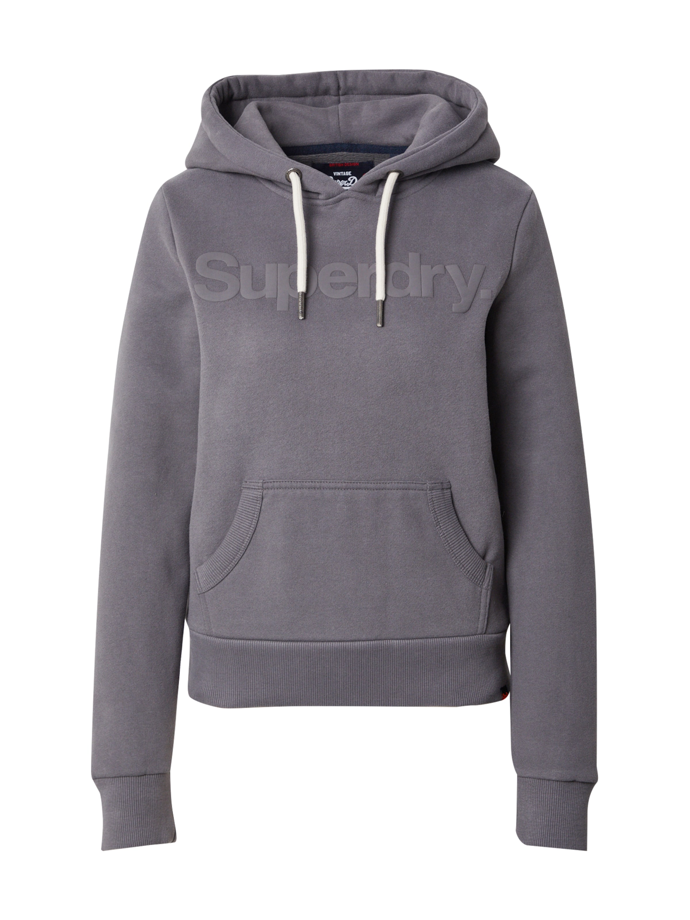 SuperdrySweater majica - siva boja: prednji dio