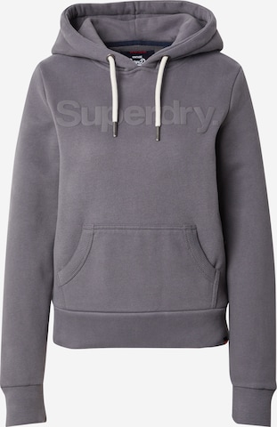 Superdry Суичър в сиво: отпред
