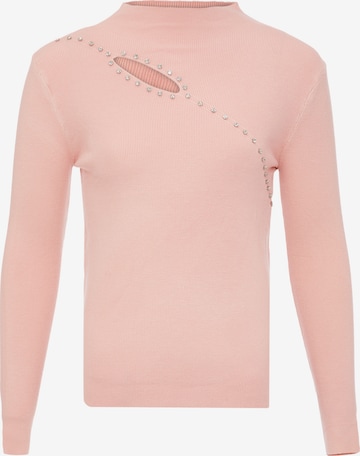 bling bling by leo Sweater in Pink: front
