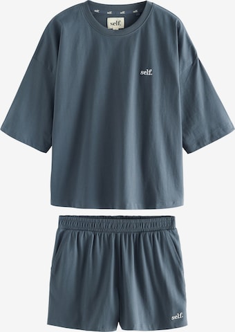 Next Pyjamashortsit värissä sininen: etupuoli