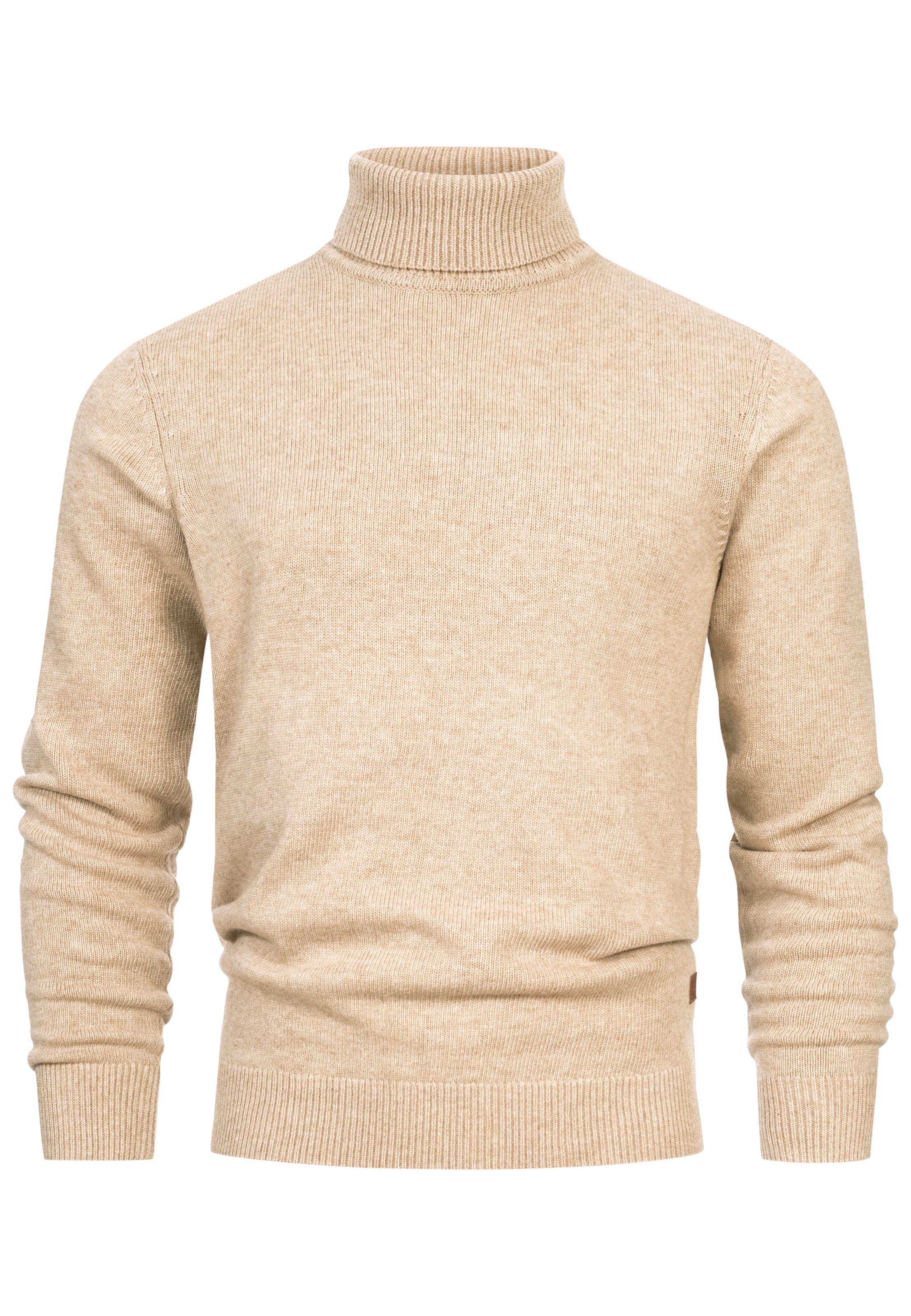 INDICODE JEANS Trui 'INMargous' in de kleur Beige, Productweergave