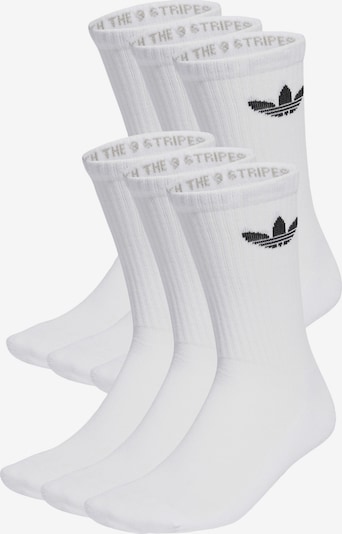 ADIDAS ORIGINALS Chaussettes 'Trefoil Cushion' en noir / blanc, Vue avec produit