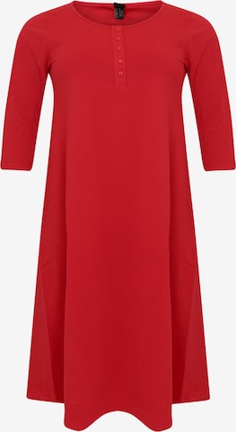 Yoek Dress in Red: front