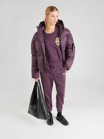 ALPHA INDUSTRIES Tréning póló - lila