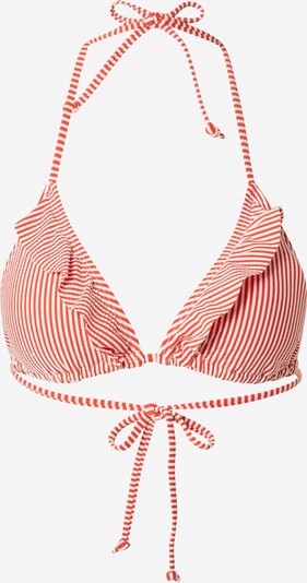 BeckSöndergaard Bikini zgornji del | oranžno rdeča / bela barva, Prikaz izdelka