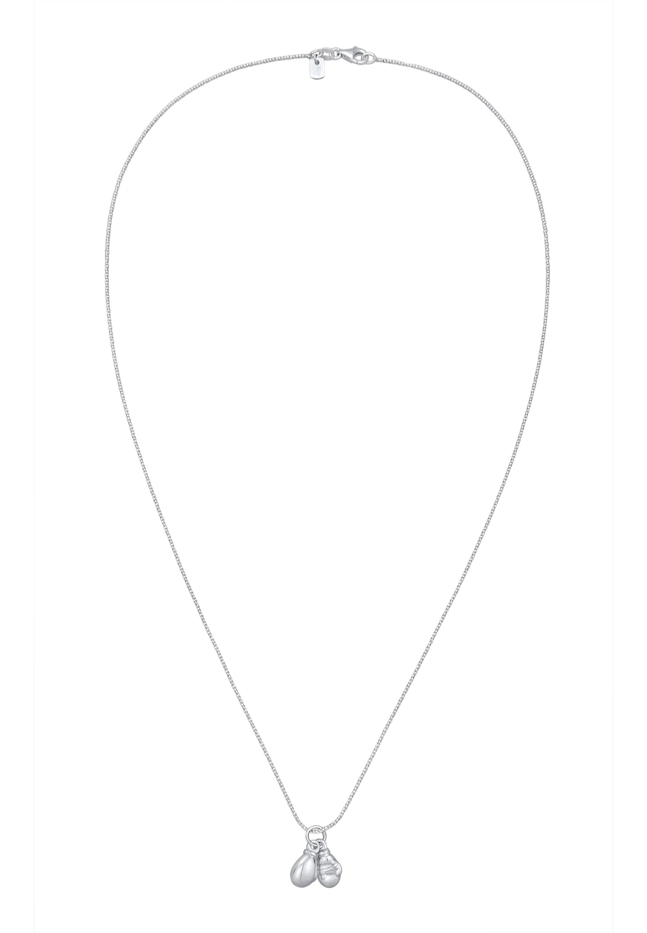 KUZZOI Ketting 'Boxhandschuhe' in Zilver: voorkant