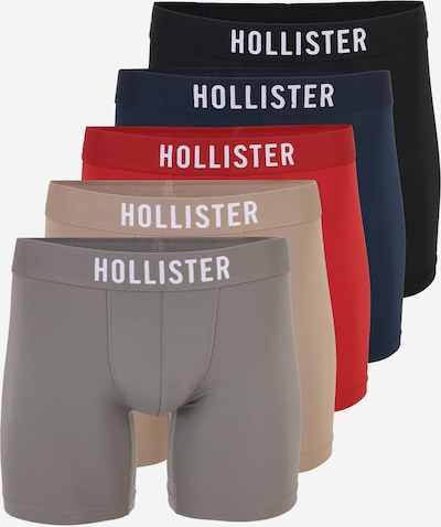 HOLLISTER Bokserice u morsko plava / siva / taupe siva / crna, Pregled proizvoda