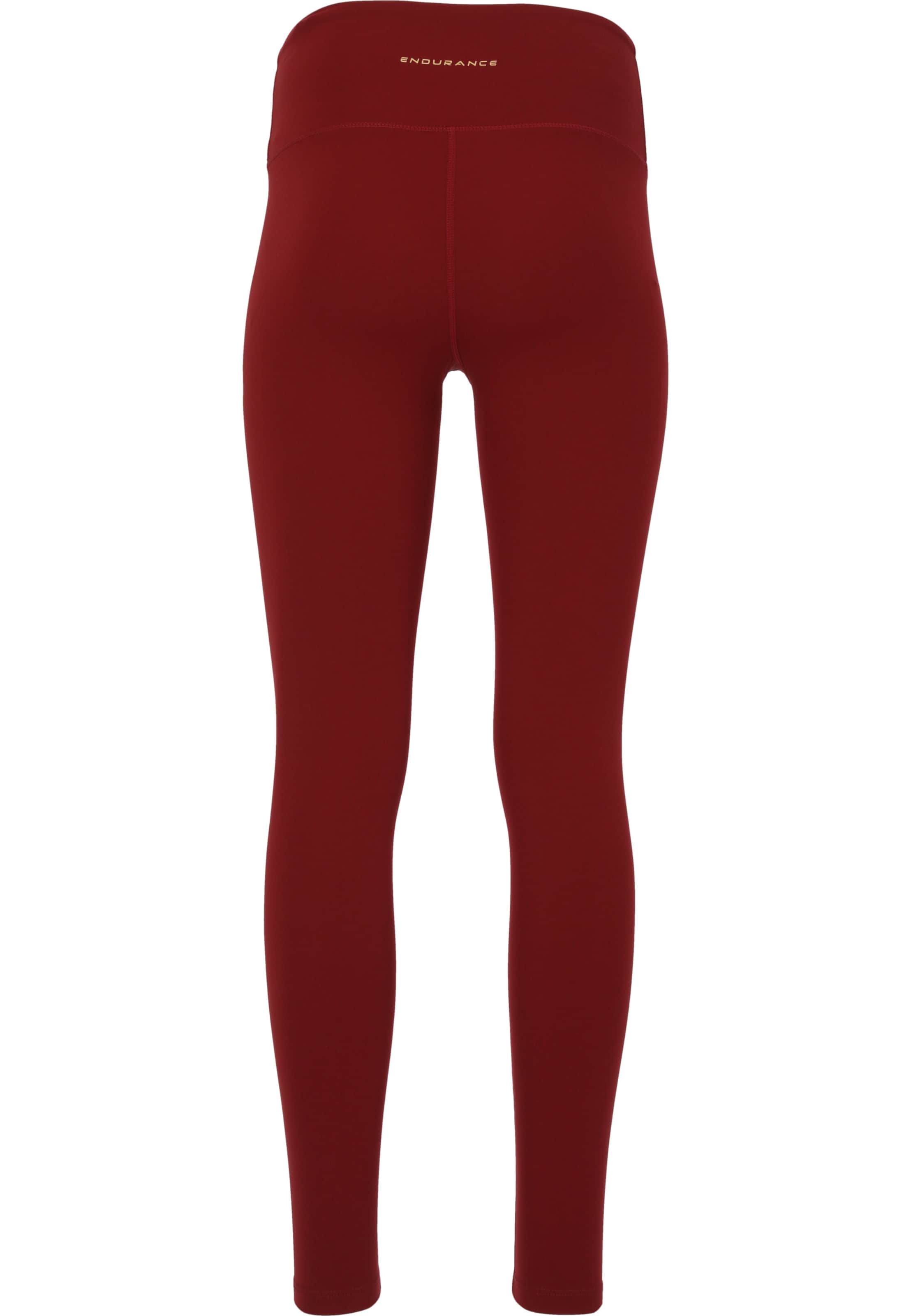 ENDURANCE Skinny Športové nohavice 'Raleigh' - Červená