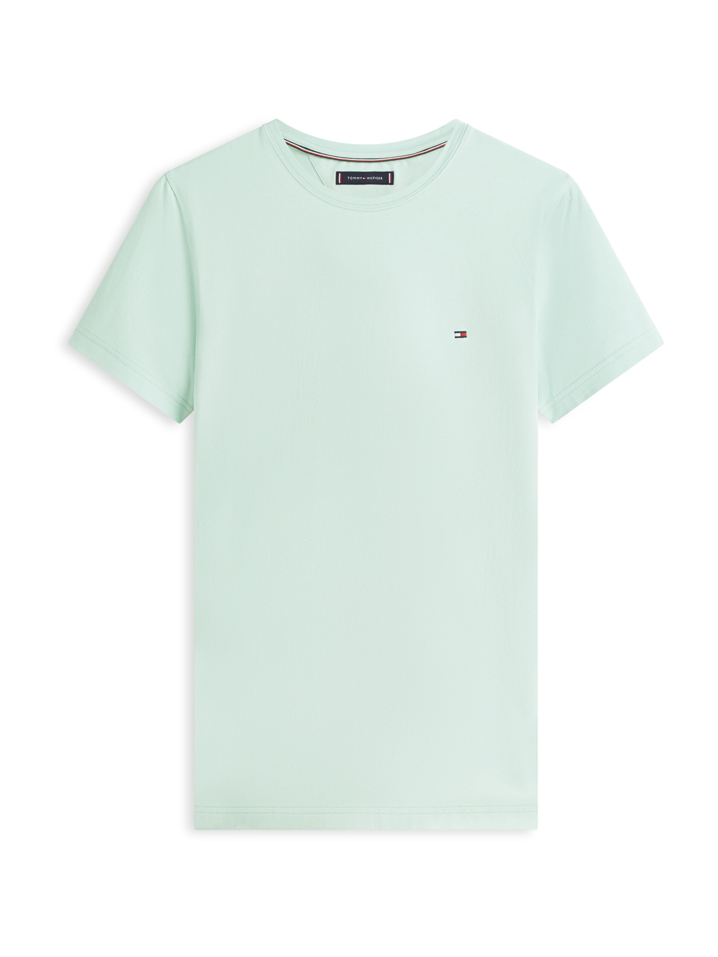 T-Shirt TOMMY HILFIGER en vert : devant