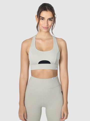 Bustier Soutien-gorge de sport 'Joleen' Smilodox en vert : devant