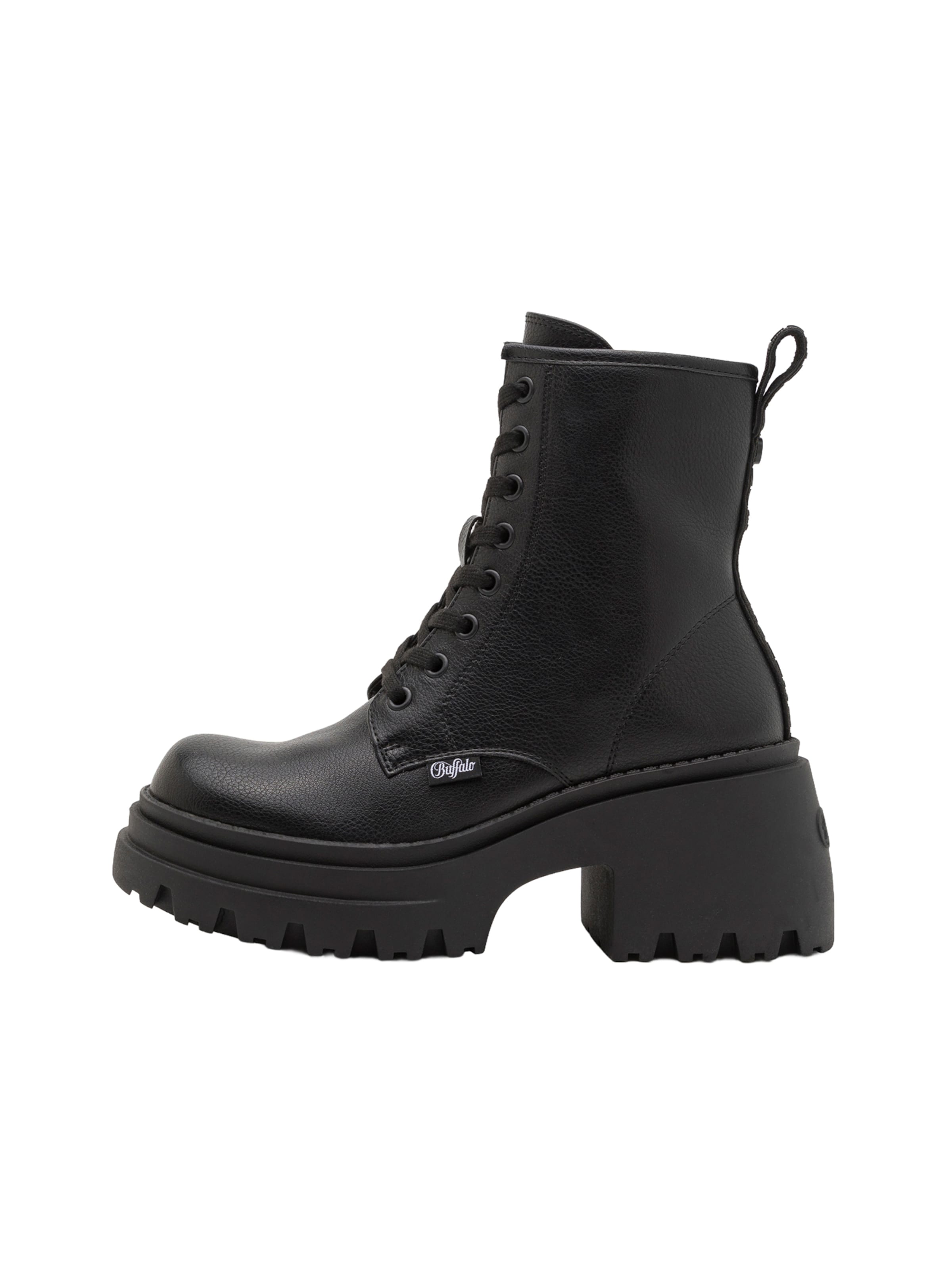 BUFFALO Ниски ботуши с връзки 'BRAVR' в черно: отпред