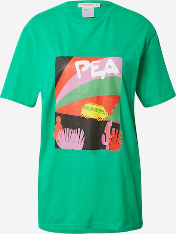 Tricou de la Parisienne et Alors pe verde: față