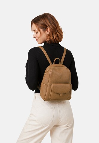 HARPA Rucksack 'FLYNN' in Braun: Vorderseite