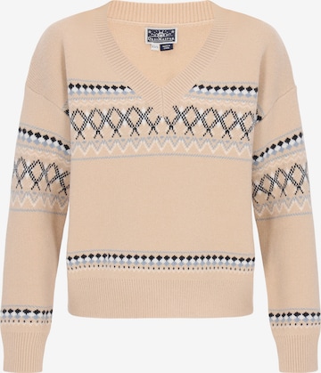 Pull-over DreiMaster Maritim en orange : devant