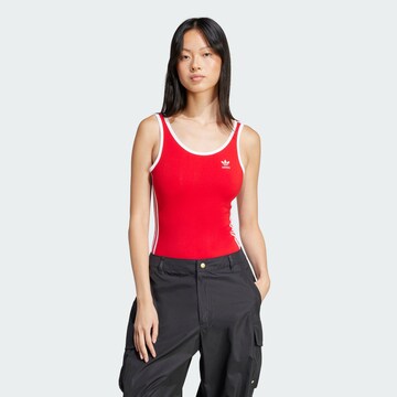 ADIDAS ORIGINALS Shirt Bodysuit 'Adicolor' in Red: front