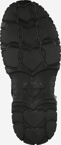 Bottines à lacets 'LOVELY' Love Moschino en noir