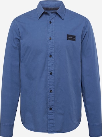 Calvin Klein Jeans Klasický střih Košile – modrá: přední strana