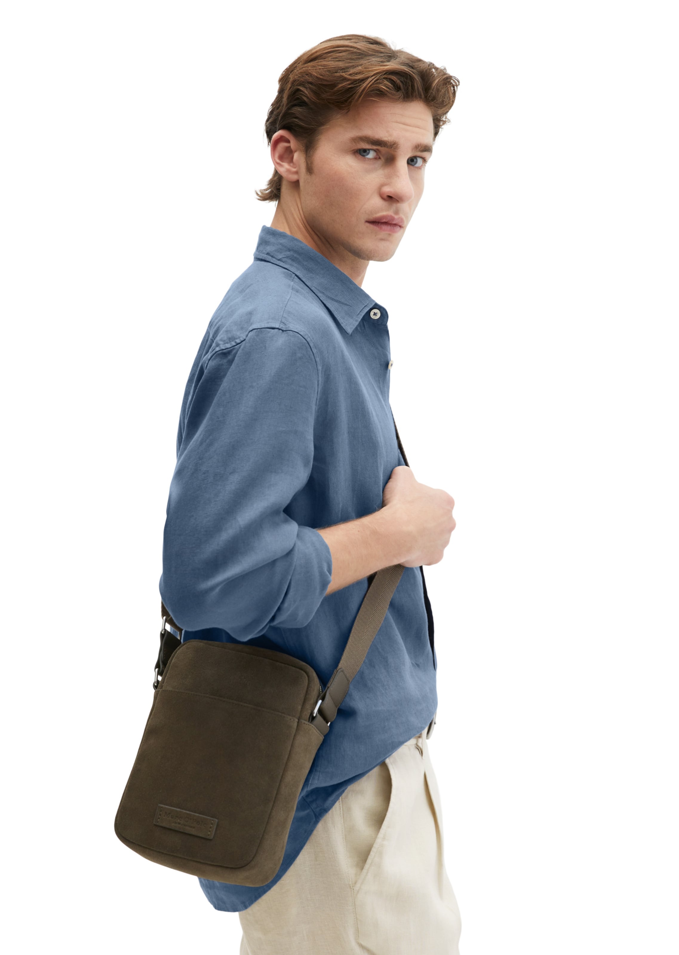 Marc O'Polo Umhängetasche in Braun: Vorderseite