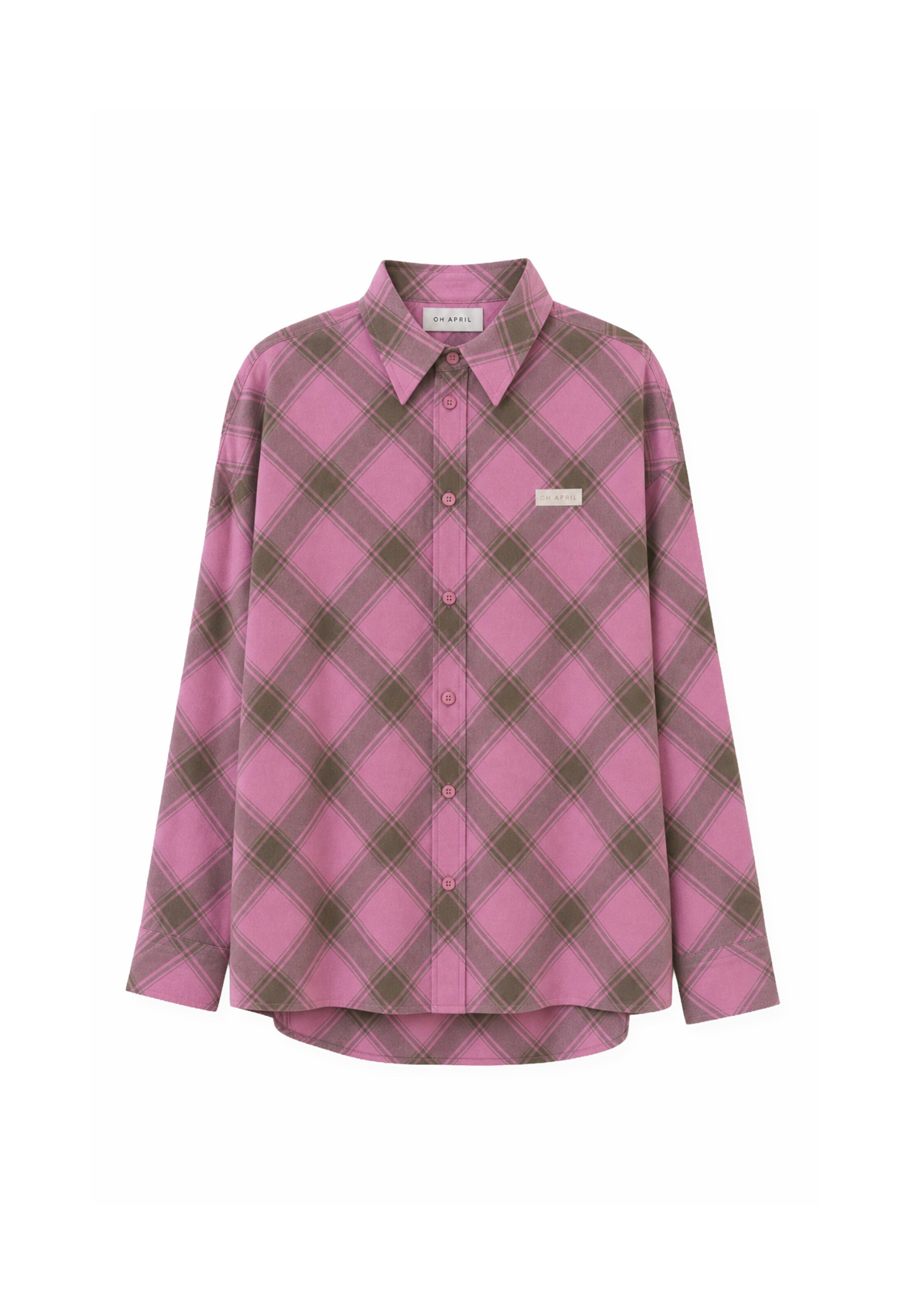 OH APRIL Blouse in Groen: voorkant