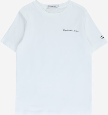 T-Shirt Calvin Klein Jeans en blanc : devant