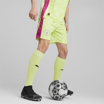 Regular Pantalon de sport 'Manchester City' PUMA en jaune