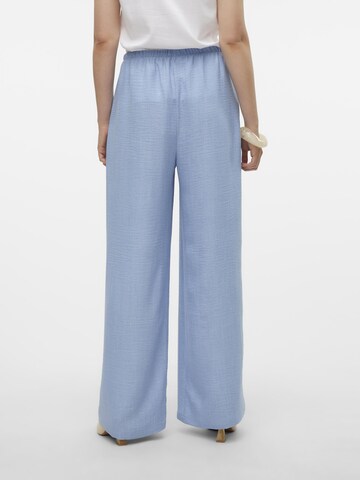 VERO MODA Wide leg Broek in Blauw