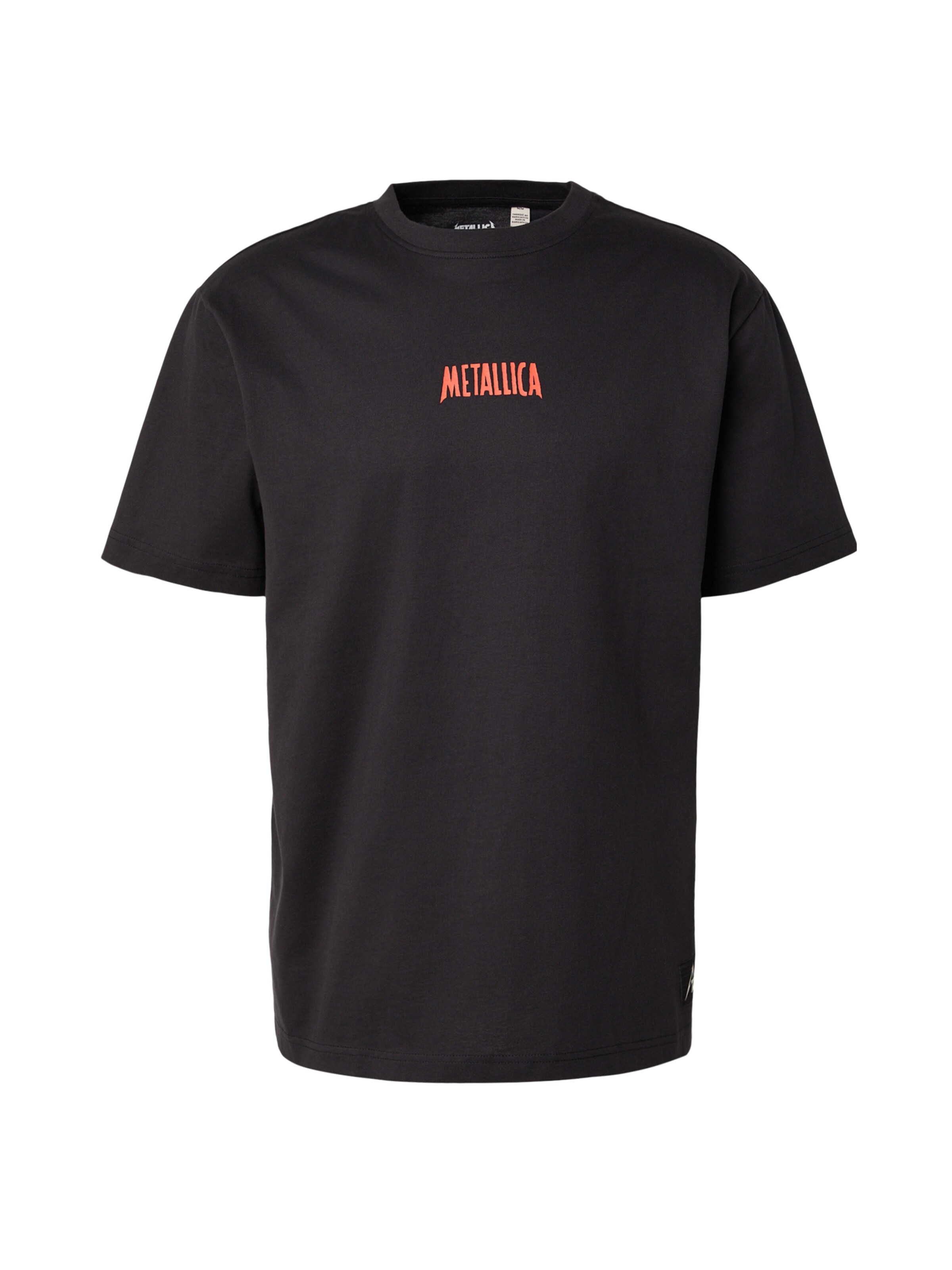 Only & Sons T-Shirt 'ONSMETALLICA' in pastellgelb / koralle / schwarz / weiß, Produktansicht
