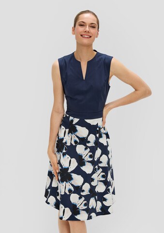 s.Oliver BLACK LABEL Kleid in Blau: Vorderseite