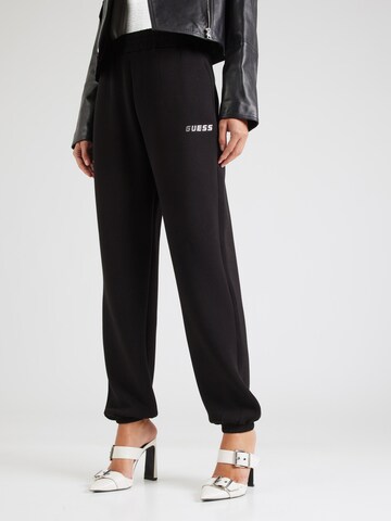 Tapered Pantaloni 'Cecilia' di GUESS in nero: frontale