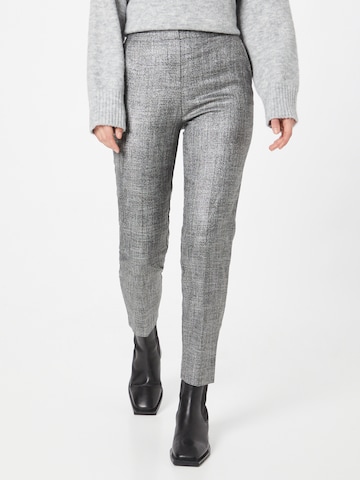 Koton Slimfit Kalhoty s puky – šedá: přední strana