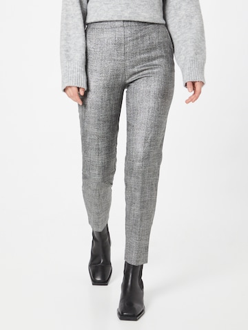 Koton Slim fit Pleated Pants in Grey: front