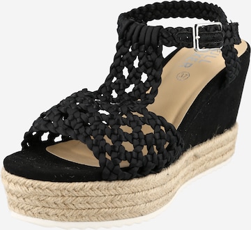 BULLBOXER Sandals in Black: front