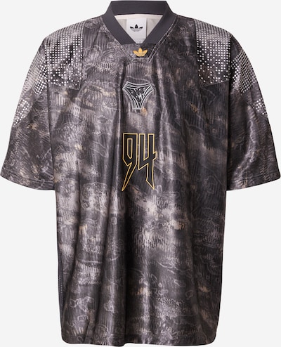 XS dydžio Marškinėliai 'Adilenium Saison 5 EQT' iš ADIDAS ORIGINALS, spalva – šviesiai geltona / pilka / juoda / balta, Prekių apžvalga